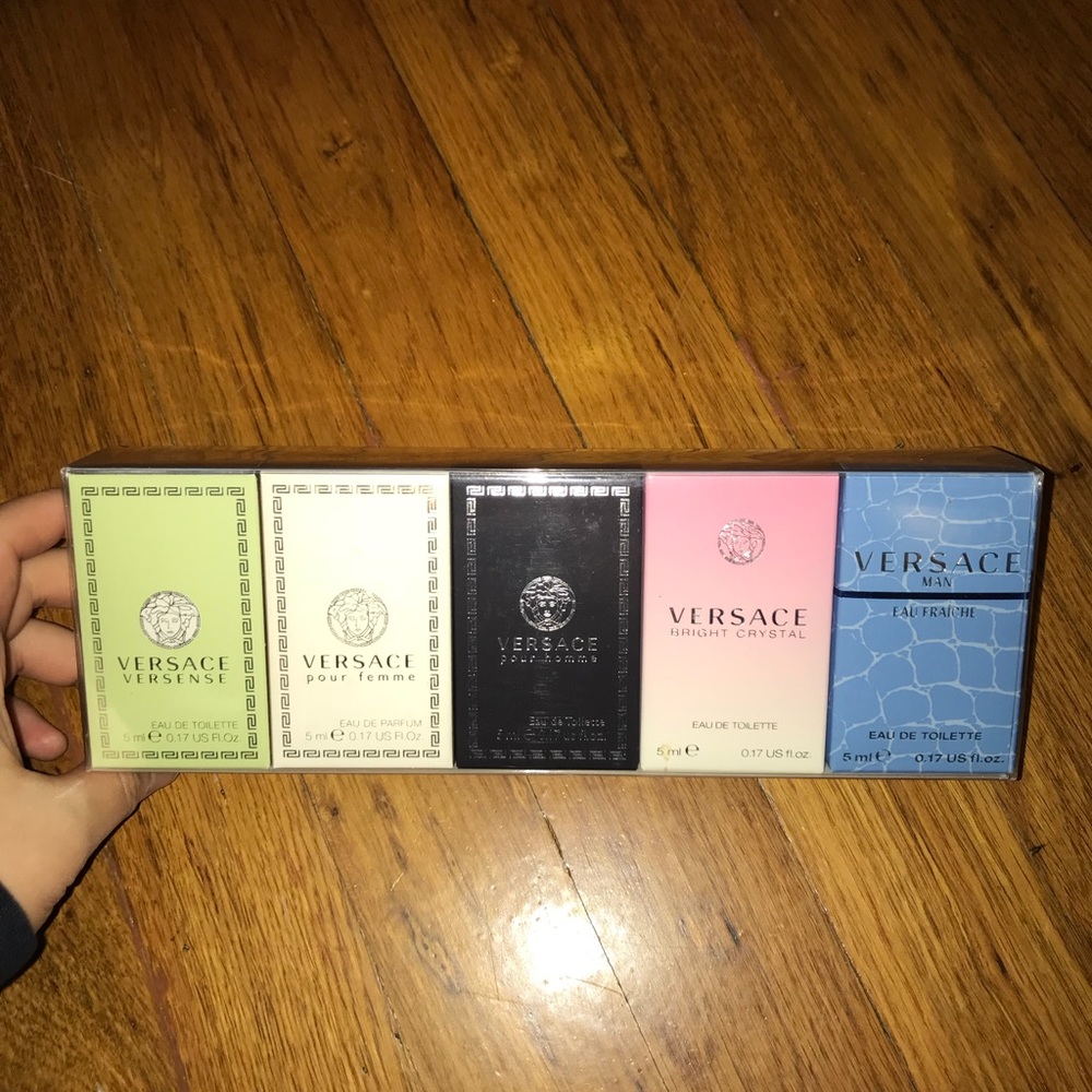 Versace gift set mini fragrances for men and women